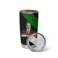 Jomo Kenyatta Tumbler Cup Patriotic Colors Design and Father of the Kenyan Nation Tribute - Wonder Print Shop
