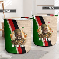 Jomo Kenyatta Laundry Basket Uhuru and Kenyan Heritage Quote Tribute - Wonder Print Shop