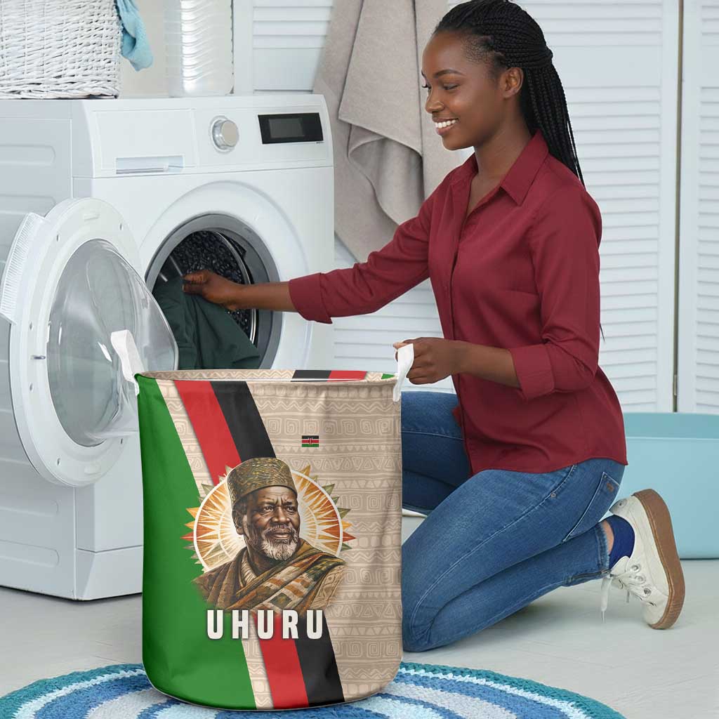 Jomo Kenyatta Laundry Basket Uhuru and Kenyan Heritage Quote Tribute - Wonder Print Shop