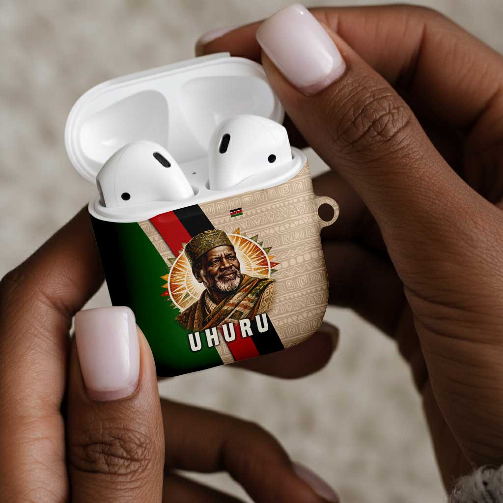 Jomo Kenyatta AirPods Case Uhuru and Kenyan Heritage Quote Tribute - Wonder Print Shop