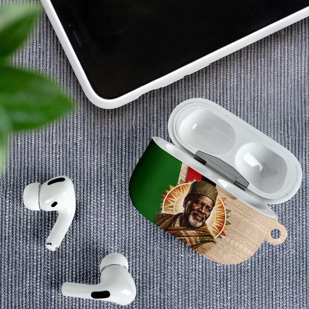 Jomo Kenyatta AirPods Case Uhuru and Kenyan Heritage Quote Tribute - Wonder Print Shop