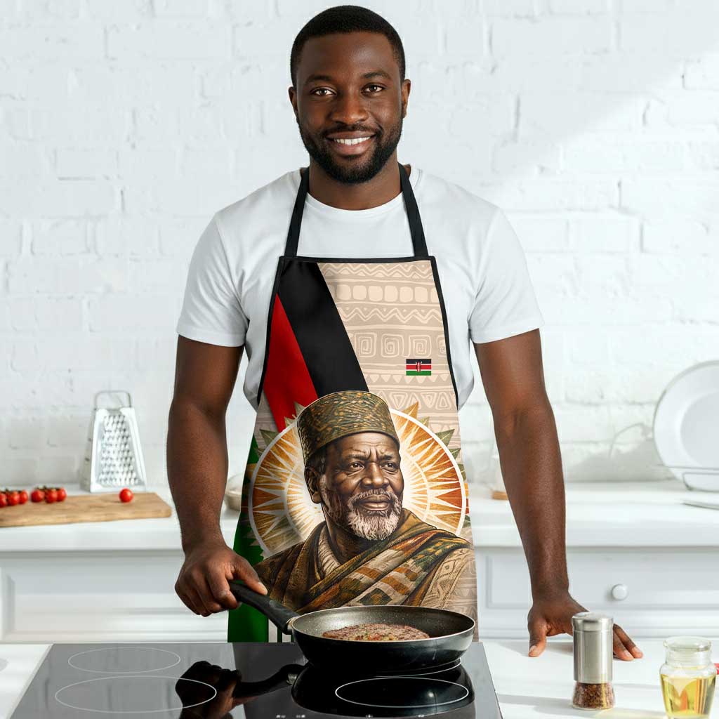 Jomo Kenyatta Apron Uhuru and Kenyan Heritage Quote Tribute - Wonder Print Shop
