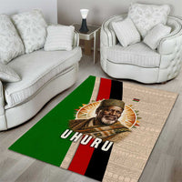 Jomo Kenyatta Area Rug Uhuru and Kenyan Heritage Quote Tribute - Wonder Print Shop
