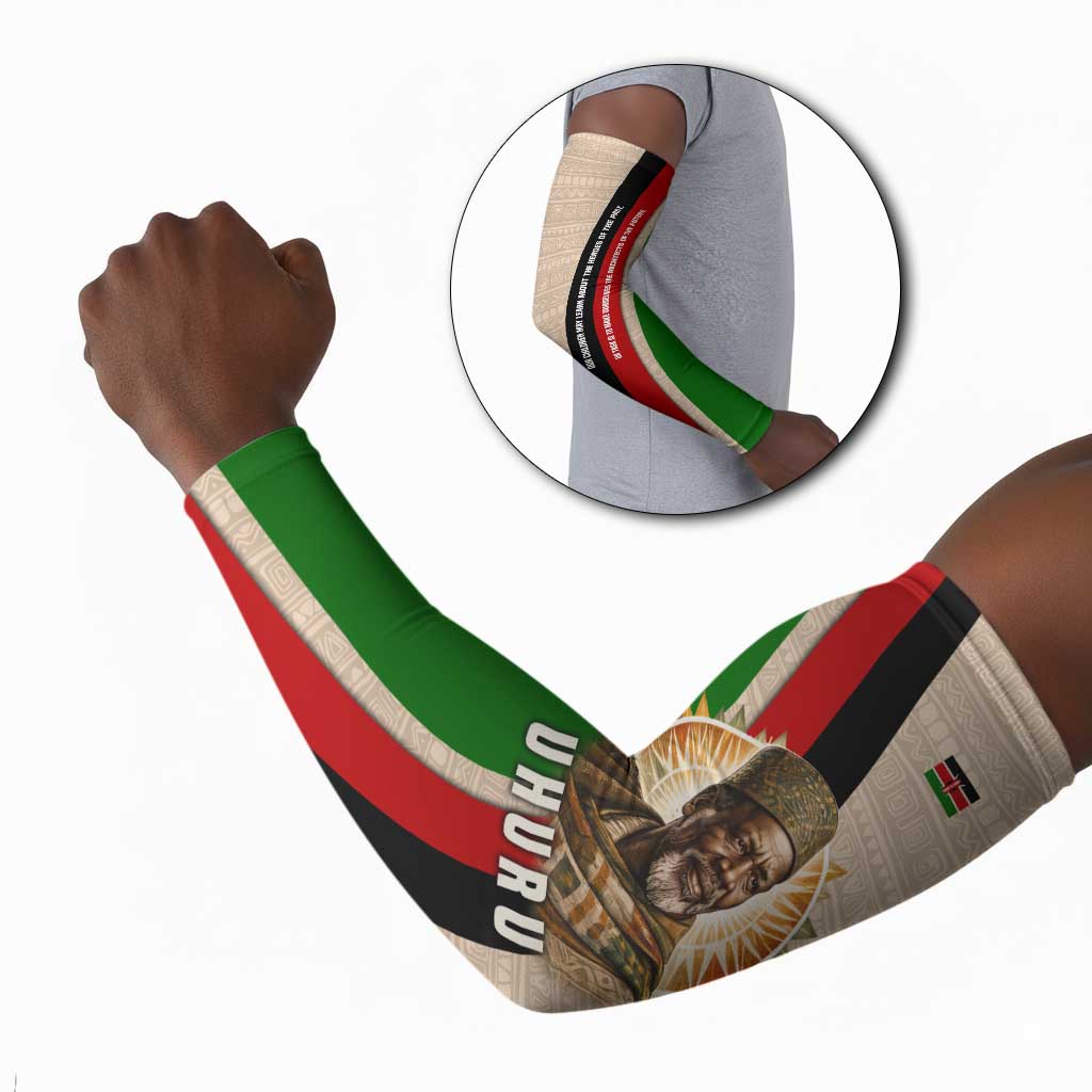 Jomo Kenyatta Arm Sleeves Uhuru and Kenyan Heritage Quote Tribute - Wonder Print Shop