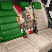 Jomo Kenyatta Back Car Seat Cover Uhuru and Kenyan Heritage Quote Tribute - Wonder Print Shop