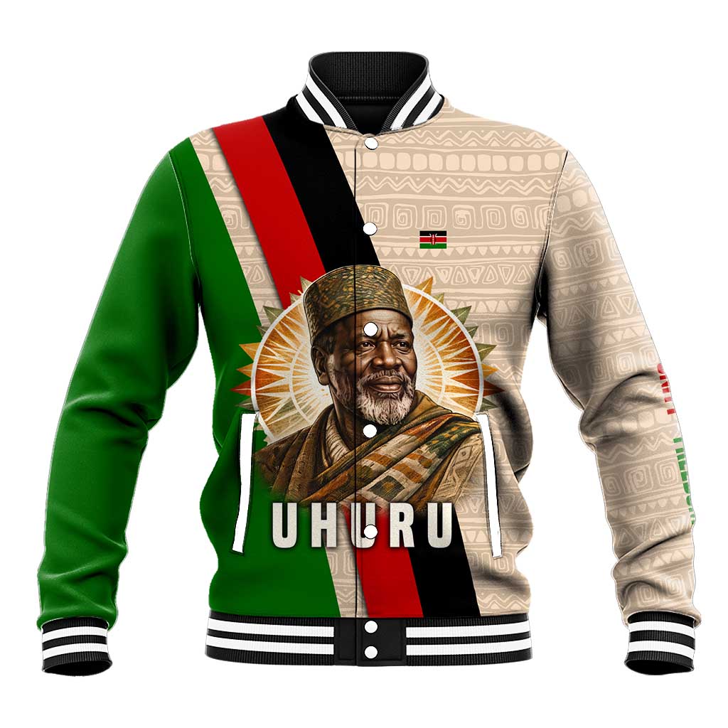 Jomo Kenyatta Baseball Jacket Uhuru and Kenyan Heritage Quote Tribute - Wonder Print Shop