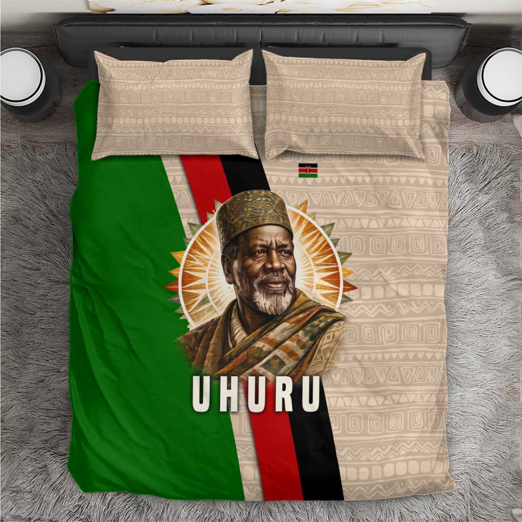 Jomo Kenyatta Bedding Set Uhuru and Kenyan Heritage Quote Tribute - Wonder Print Shop