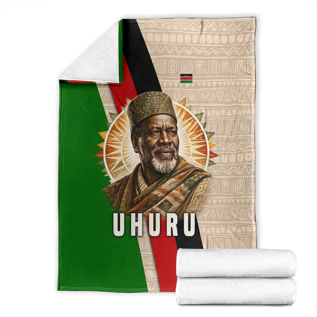 Jomo Kenyatta Blanket Uhuru and Kenyan Heritage Quote Tribute - Wonder Print Shop