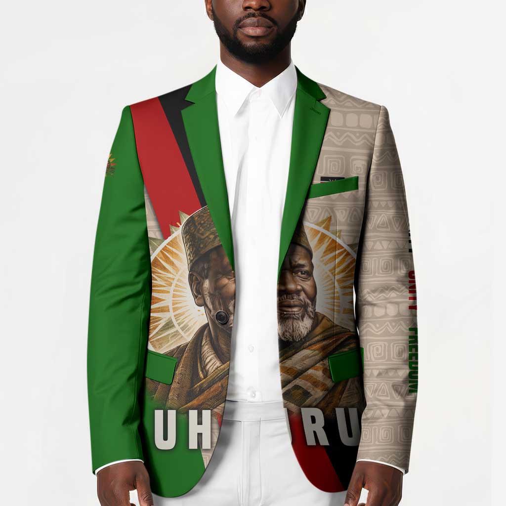 Jomo Kenyatta Blazer Uhuru and Kenyan Heritage Quote Tribute - Wonder Print Shop