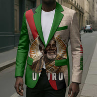 Jomo Kenyatta Blazer Uhuru and Kenyan Heritage Quote Tribute - Wonder Print Shop