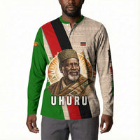 Jomo Kenyatta Button Sweatshirt Uhuru and Kenyan Heritage Quote Tribute