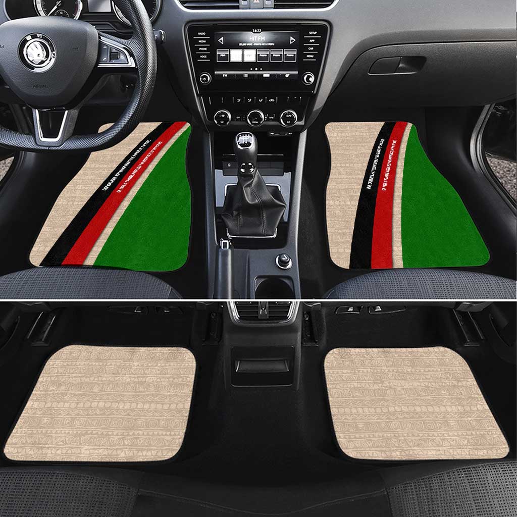 Jomo Kenyatta Car Mats Uhuru and Kenyan Heritage Quote Tribute - Wonder Print Shop