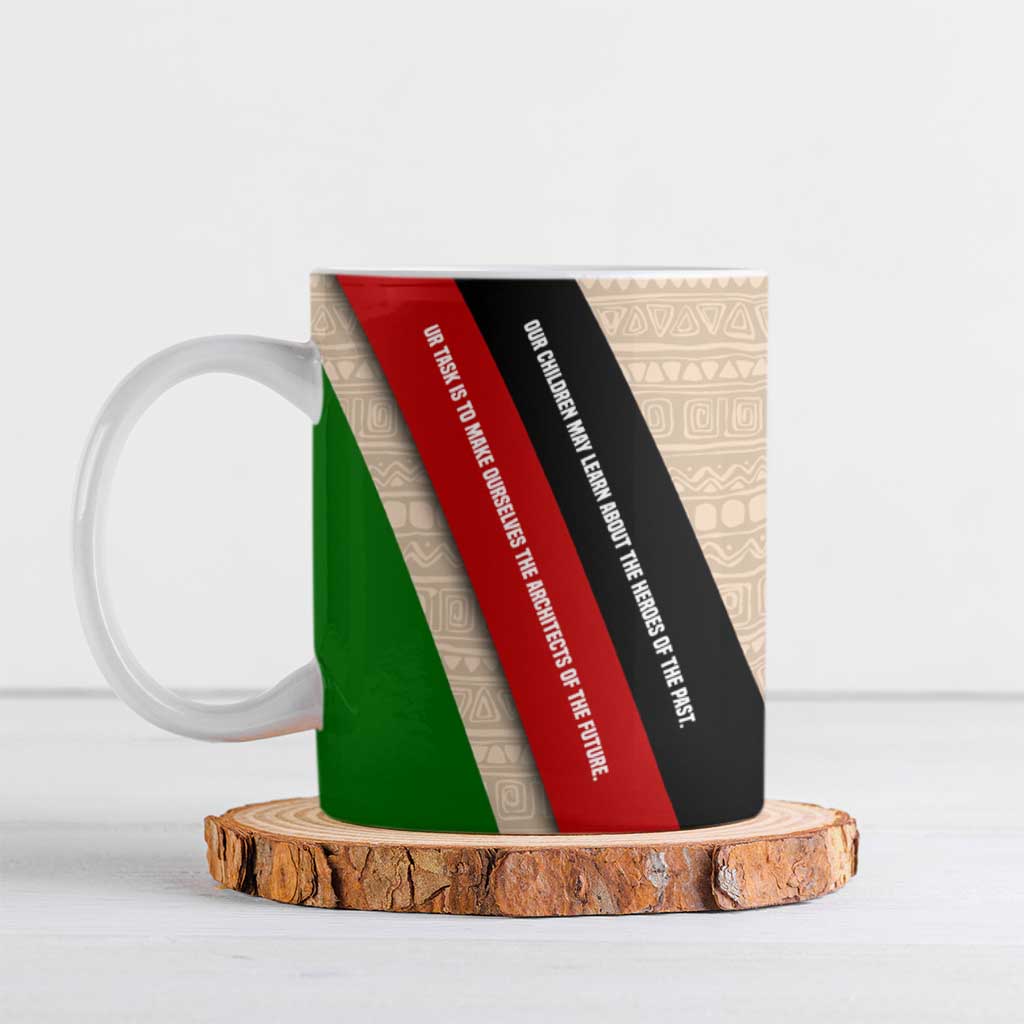 Jomo Kenyatta Ceramic Mug Uhuru and Kenyan Heritage Quote Tribute - Wonder Print Shop