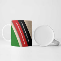 Jomo Kenyatta Ceramic Mug Uhuru and Kenyan Heritage Quote Tribute - Wonder Print Shop
