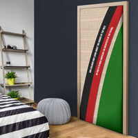 Jomo Kenyatta Door Cover Uhuru and Kenyan Heritage Quote Tribute - Wonder Print Shop