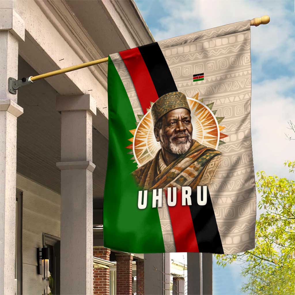 Jomo Kenyatta Garden Flag Uhuru and Kenyan Heritage Quote Tribute - Wonder Print Shop