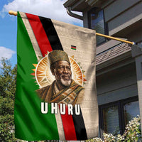 Jomo Kenyatta Garden Flag Uhuru and Kenyan Heritage Quote Tribute - Wonder Print Shop