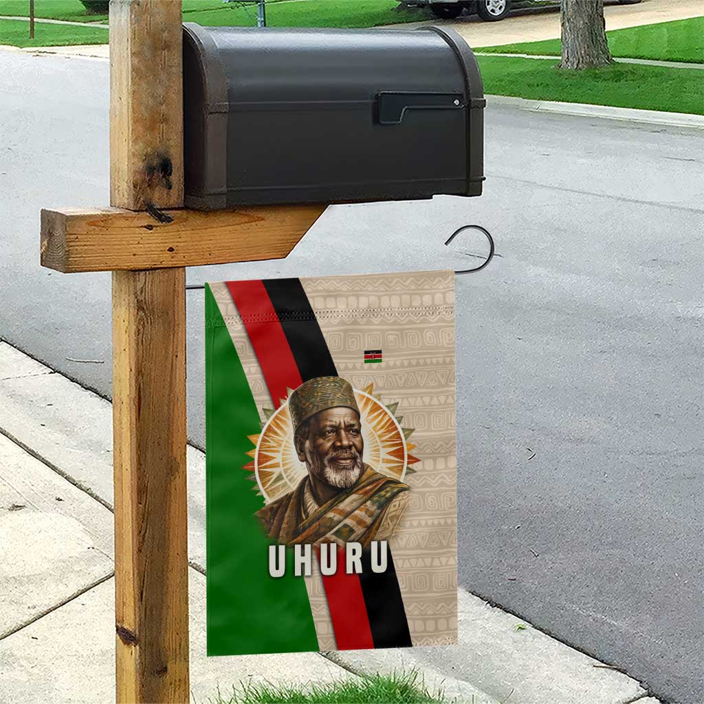 Jomo Kenyatta Garden Flag Uhuru and Kenyan Heritage Quote Tribute - Wonder Print Shop