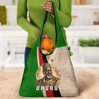 Jomo Kenyatta Grocery Bag Uhuru and Kenyan Heritage Quote Tribute - Wonder Print Shop
