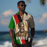 Jomo Kenyatta Hawaiian Shirt Uhuru and Kenyan Heritage Quote Tribute - Wonder Print Shop