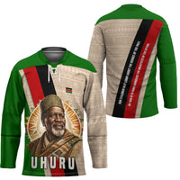Jomo Kenyatta Hockey Jersey Uhuru and Kenyan Heritage Quote Tribute - Wonder Print Shop