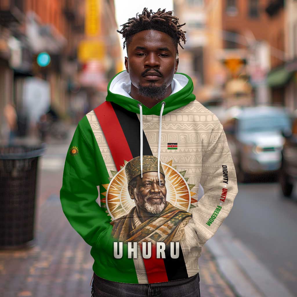 Jomo Kenyatta Hoodie Uhuru and Kenyan Heritage Quote Tribute - Wonder Print Shop