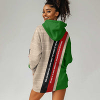 Jomo Kenyatta Hoodie Dress Uhuru and Kenyan Heritage Quote Tribute - Wonder Print Shop