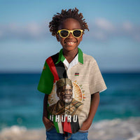 Jomo Kenyatta Kid Hawaiian Shirt Uhuru and Kenyan Heritage Quote Tribute - Wonder Print Shop