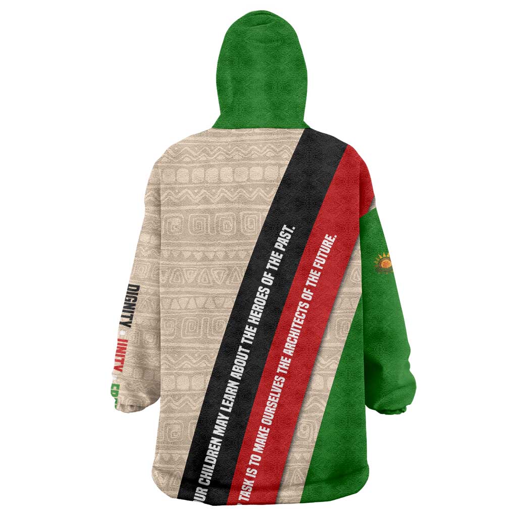 Jomo Kenyatta Kid Wearable Blanket Hoodie Uhuru and Kenyan Heritage Quote Tribute - Wonder Print Shop