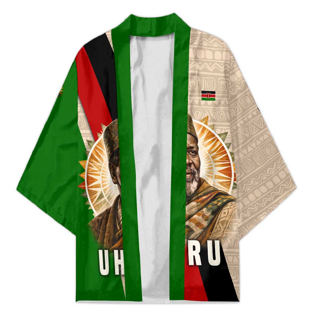 Jomo Kenyatta Kimono Uhuru and Kenyan Heritage Quote Tribute - Wonder Print Shop