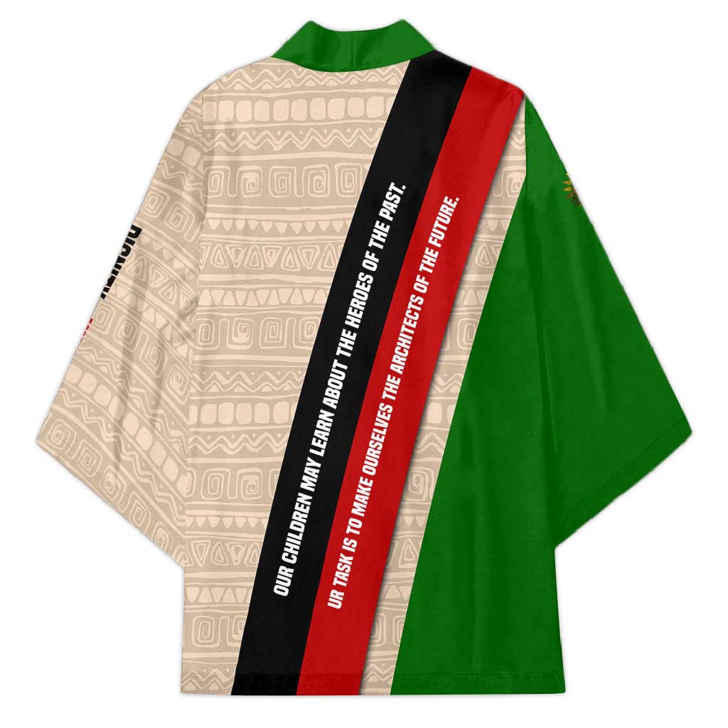 Jomo Kenyatta Kimono Uhuru and Kenyan Heritage Quote Tribute - Wonder Print Shop
