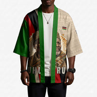 Jomo Kenyatta Kimono Uhuru and Kenyan Heritage Quote Tribute - Wonder Print Shop