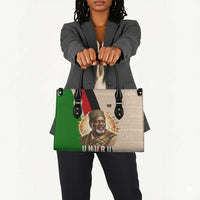 Jomo Kenyatta Leather Bag Uhuru and Kenyan Heritage Quote Tribute - Wonder Print Shop