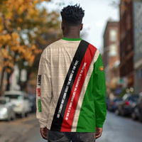 Jomo Kenyatta Long Sleeve Shirt Uhuru and Kenyan Heritage Quote Tribute - Wonder Print Shop