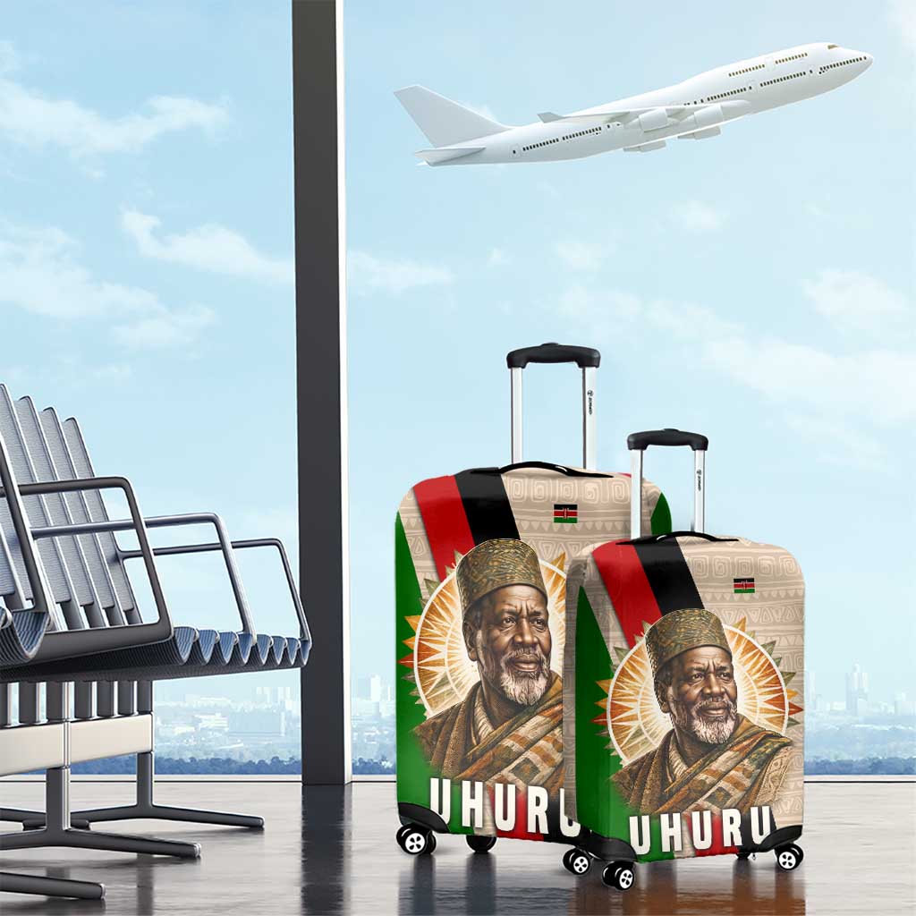 Jomo Kenyatta Luggage Cover Uhuru and Kenyan Heritage Quote Tribute - Wonder Print Shop