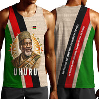 Jomo Kenyatta Men Tank Top Uhuru and Kenyan Heritage Quote Tribute - Wonder Print Shop