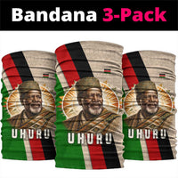 Jomo Kenyatta Neck Gaiter Uhuru and Kenyan Heritage Quote Tribute - Wonder Print Shop