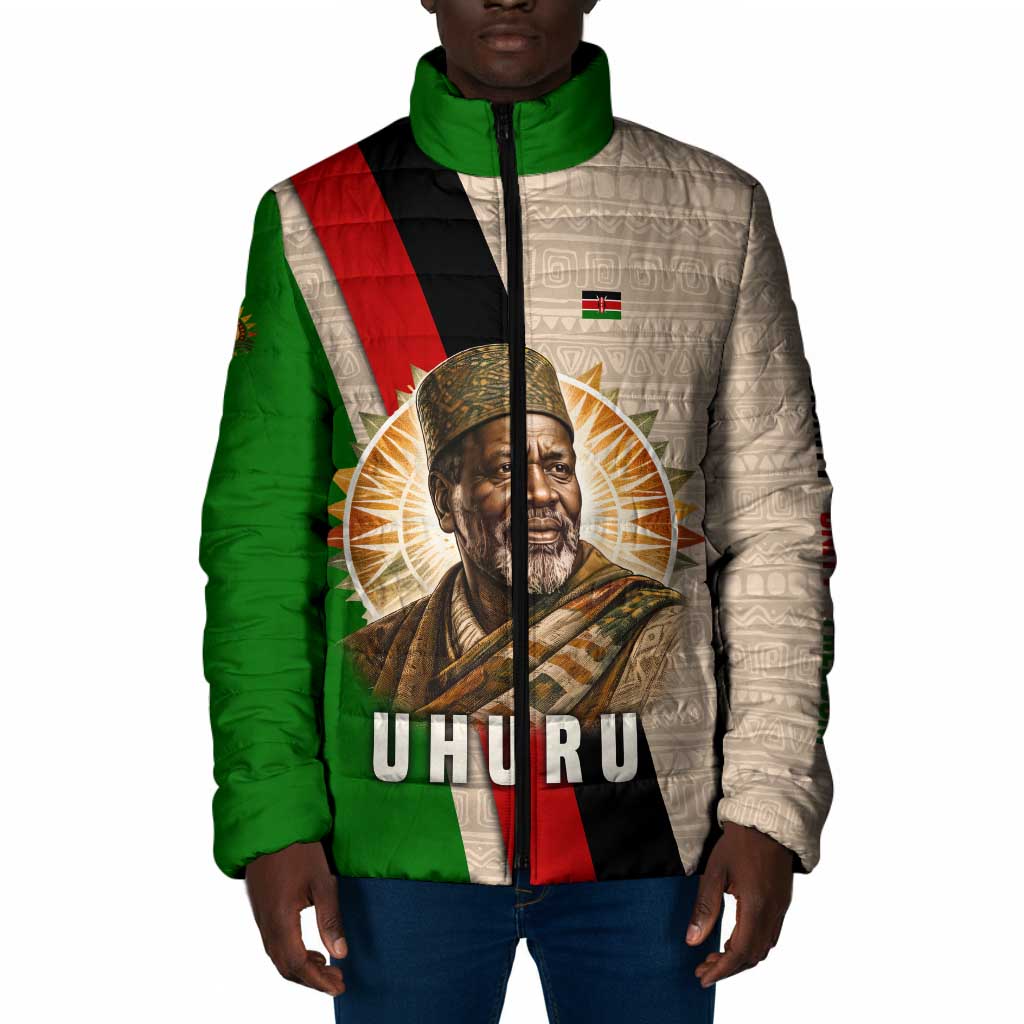 Jomo Kenyatta Padded Jacket Uhuru and Kenyan Heritage Quote Tribute - Wonder Print Shop