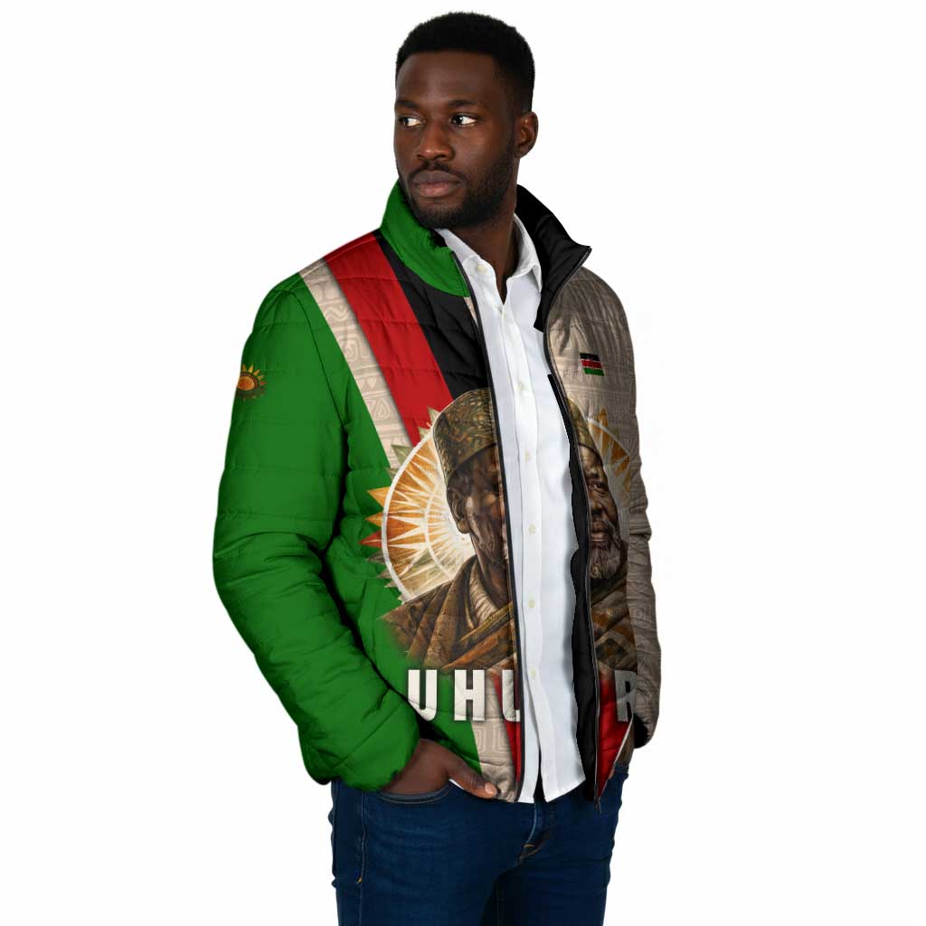 Jomo Kenyatta Padded Jacket Uhuru and Kenyan Heritage Quote Tribute - Wonder Print Shop