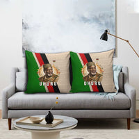 Jomo Kenyatta Pillow Cover Uhuru and Kenyan Heritage Quote Tribute - Wonder Print Shop