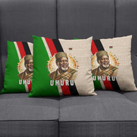 Jomo Kenyatta Pillow Cover Uhuru and Kenyan Heritage Quote Tribute - Wonder Print Shop