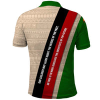 Jomo Kenyatta Polo Shirt Uhuru and Kenyan Heritage Quote Tribute - Wonder Print Shop