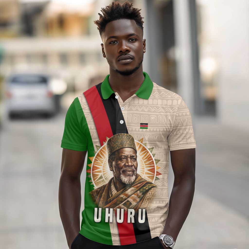 Jomo Kenyatta Polo Shirt Uhuru and Kenyan Heritage Quote Tribute - Wonder Print Shop