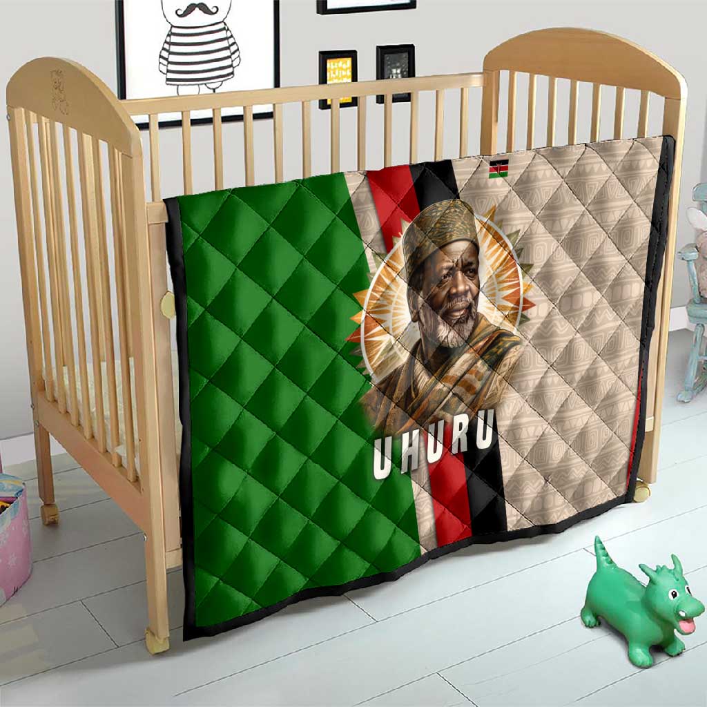 Jomo Kenyatta Quilt Uhuru and Kenyan Heritage Quote Tribute - Wonder Print Shop