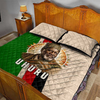 Jomo Kenyatta Quilt Bed Set Uhuru and Kenyan Heritage Quote Tribute - Wonder Print Shop
