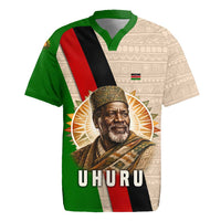 Jomo Kenyatta Rugby Jersey Uhuru and Kenyan Heritage Quote Tribute - Wonder Print Shop