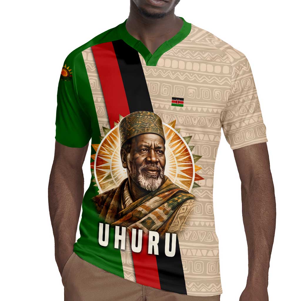 Jomo Kenyatta Rugby Jersey Uhuru and Kenyan Heritage Quote Tribute - Wonder Print Shop