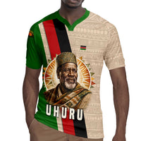 Jomo Kenyatta Rugby Jersey Uhuru and Kenyan Heritage Quote Tribute - Wonder Print Shop