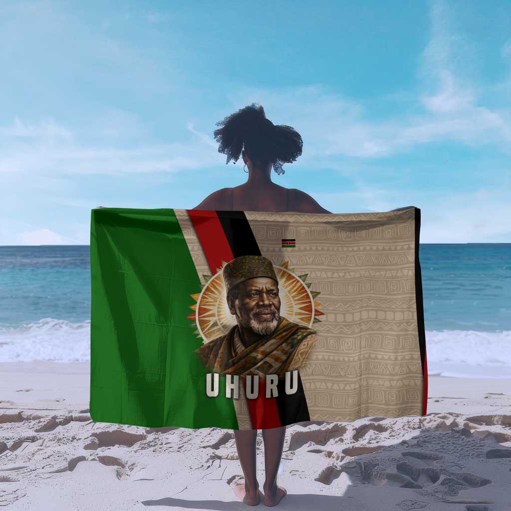 Jomo Kenyatta Sarong Uhuru and Kenyan Heritage Quote Tribute - Wonder Print Shop