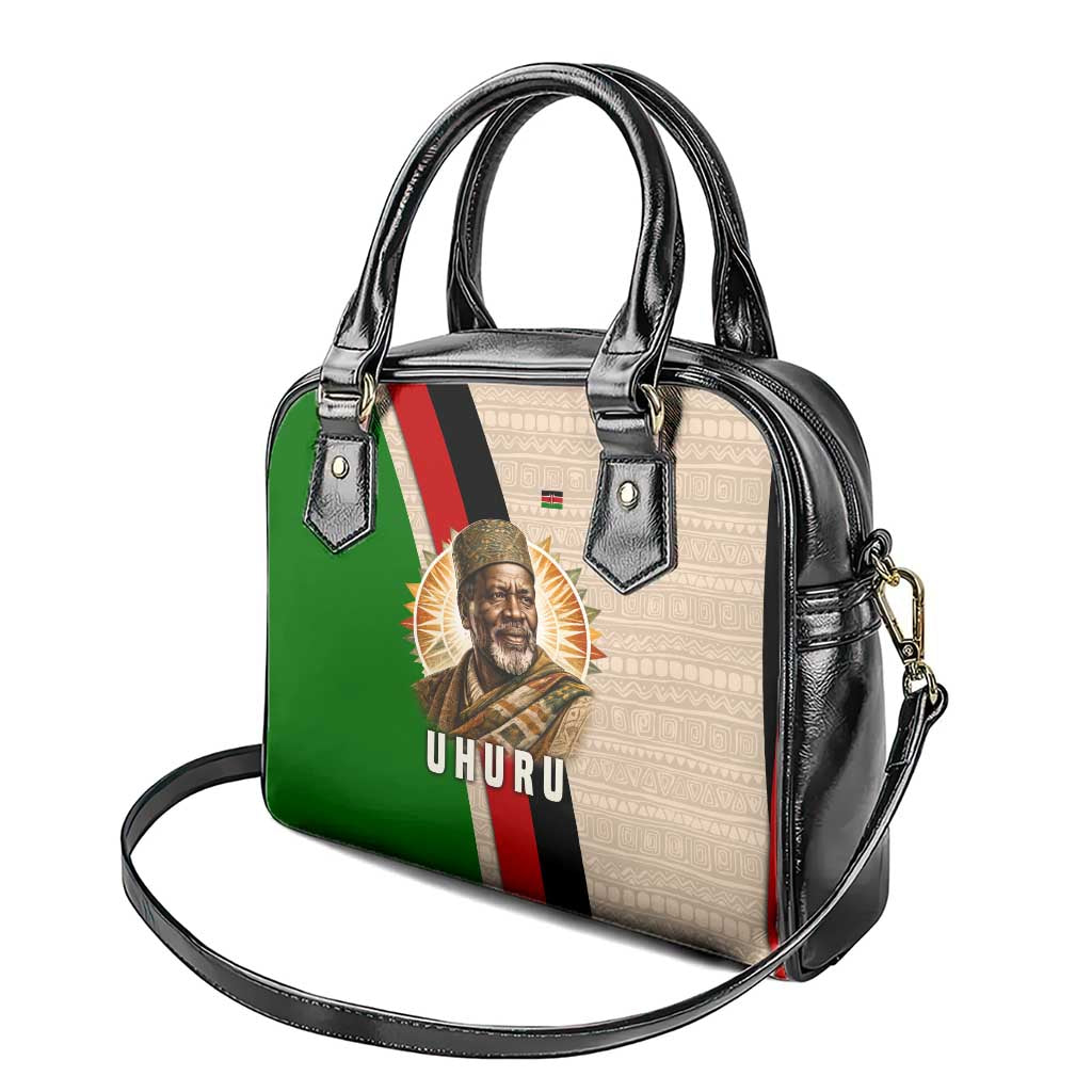 Jomo Kenyatta Shoulder Handbag Uhuru and Kenyan Heritage Quote Tribute - Wonder Print Shop